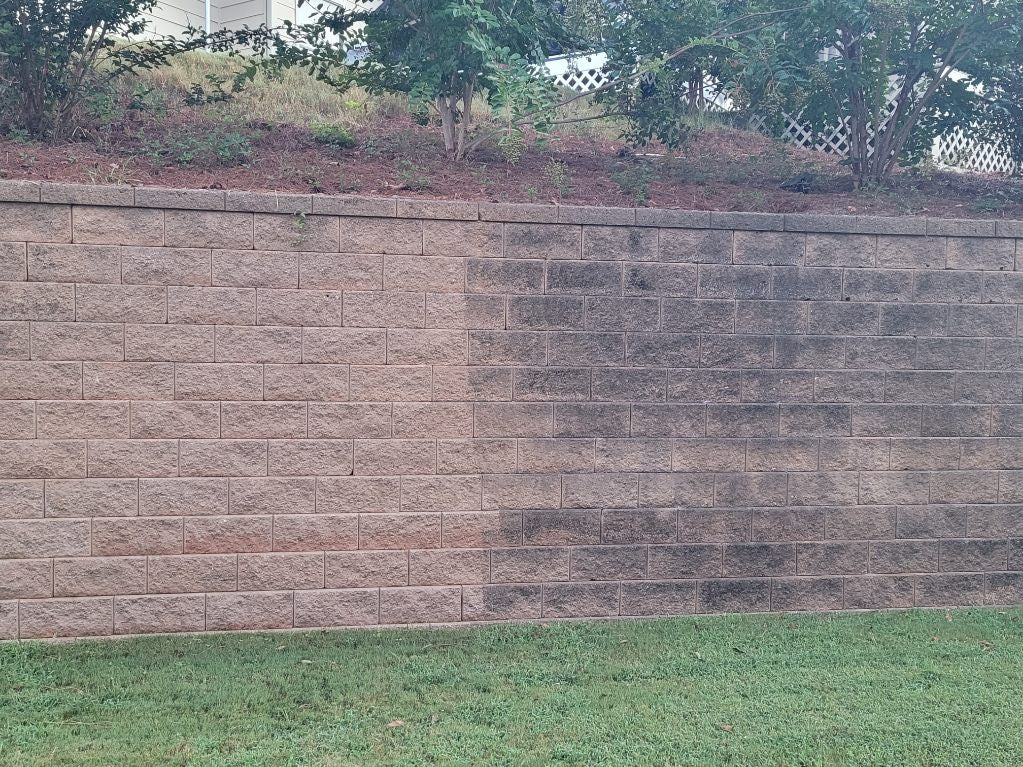 Retaining Brick Wall Cleaning